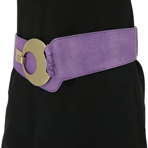 New Woman Adjustable Polyurethane Wide Waist Belt - Picture 2 of 5
